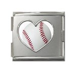 baseball%20ball Mega Link Heart Italian Charm (18mm)