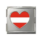 Austria Mega Link Heart Italian Charm (18mm)