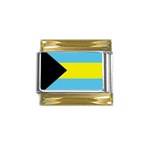 Bahamas Gold Trim Italian Charm (9mm)