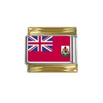 BERMUDA Gold Trim Italian Charm (9mm)