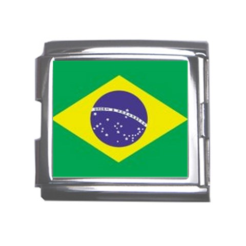 Brazil Mega Link Italian Charm (18mm) from ArtsNow.com Front