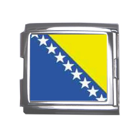 Bosnia Mega Link Italian Charm (18mm) from ArtsNow.com Front