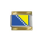 Bosnia Gold Trim Italian Charm (9mm)