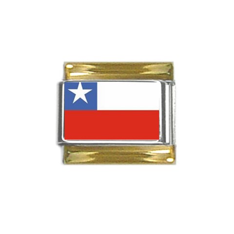 Chile Gold Trim Italian Charm (9mm) from ArtsNow.com Front