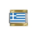 Greece Gold Trim Italian Charm (9mm)