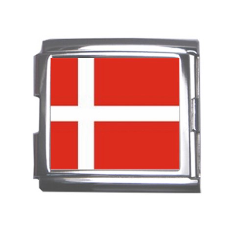 Denmark Mega Link Italian Charm (18mm) from ArtsNow.com Front