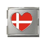 Denmark Mega Link Heart Italian Charm (18mm)