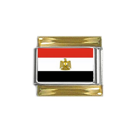 Egypt Gold Trim Italian Charm (9mm) from ArtsNow.com Front