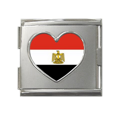 Egypt Mega Link Heart Italian Charm (18mm) from ArtsNow.com Front