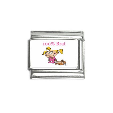 100% Brat Italian Charm (9mm) from ArtsNow.com Front