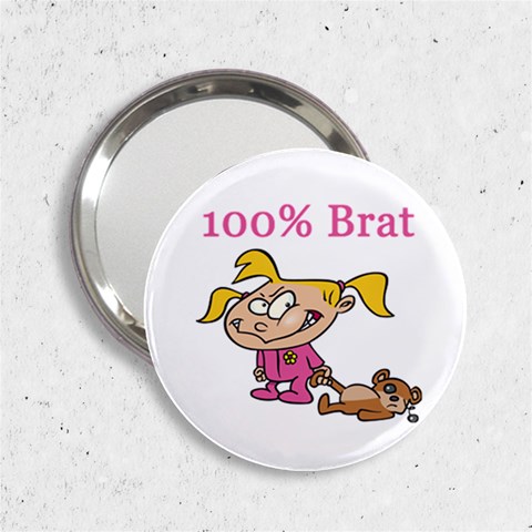 100% Brat 2.25  Handbag Mirror from ArtsNow.com Front