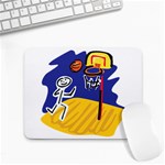 Basketball Stick Figure Small Mousepad