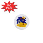 Basketball Stick Figure 1  Mini Button (100 pack) 