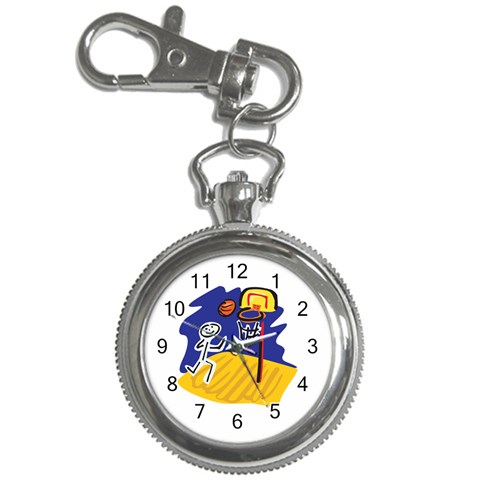 Basketball Stick Figure Key Chain Watch from ArtsNow.com Front