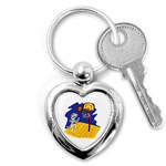 Basketball Stick Figure Key Chain (Heart)