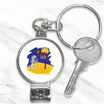 Basketball Stick Figure Nail Clippers Key Chain