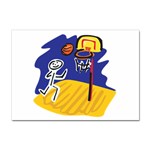 Basketball Stick Figure Sticker A4 (10 pack)