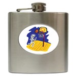 Basketball Stick Figure Hip Flask (6 oz)