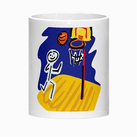 Basketball Stick Figure Morph Mug from ArtsNow.com Center