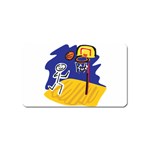 Stick Figure Basketball Player Magnet (Name Card)