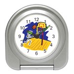 Stick Figure Basketball Player Travel Alarm Clock