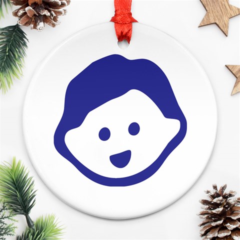 Little Boy Blue Ornament (Round) from ArtsNow.com Front