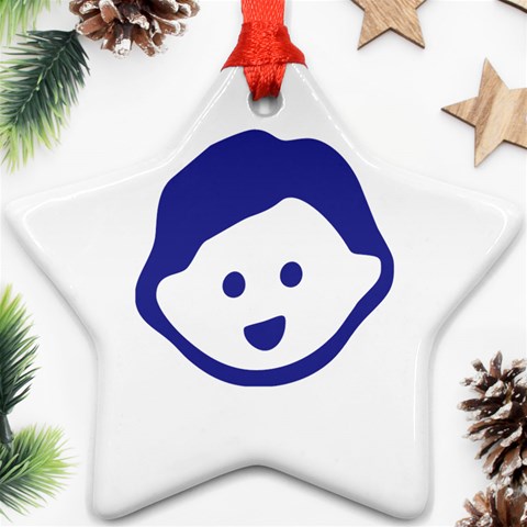 Little Boy Blue Ornament (Star) from ArtsNow.com Front