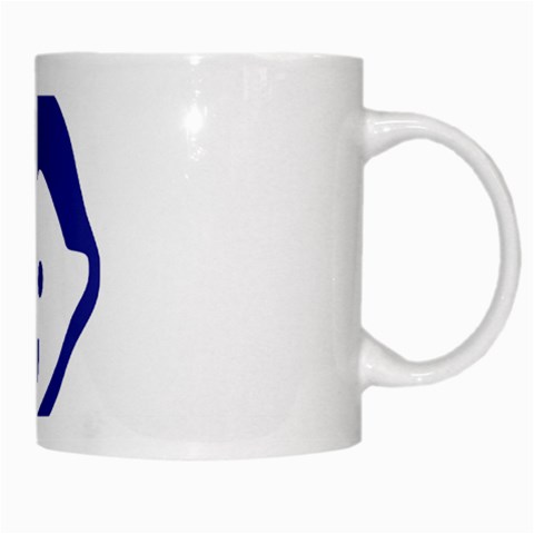 Little Boy Blue White Mug from ArtsNow.com Right