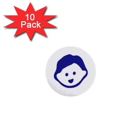 Little Boy Blue 1  Mini Button (10 pack)  from ArtsNow.com Front