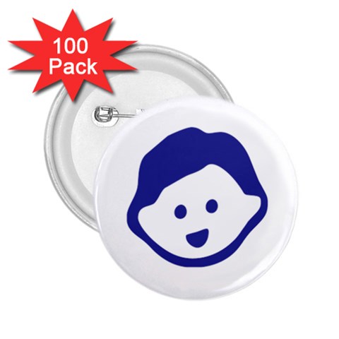 Little Boy Blue 2.25  Button (100 pack) from ArtsNow.com Front