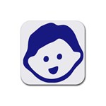 Little Boy Blue Rubber Coaster (Square)