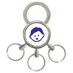 Little Boy Blue 3-Ring Key Chain