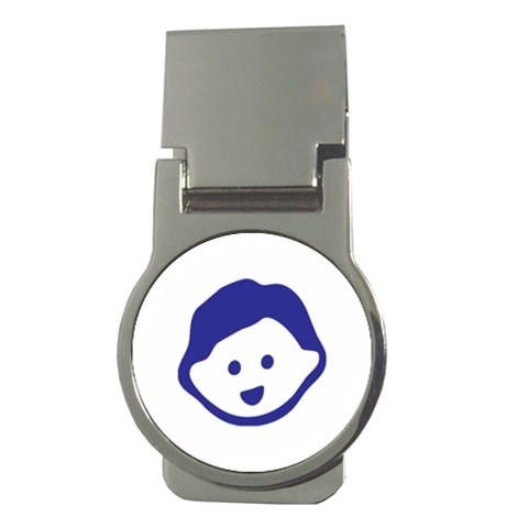 Little Boy Blue Money Clip (Round) from ArtsNow.com Front