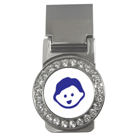 Little Boy Blue Money Clip (CZ) from ArtsNow.com Front