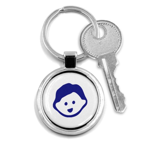 Little Boy Blue Key Chain (Round) from ArtsNow.com Front