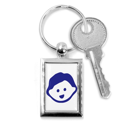 Little Boy Blue Key Chain (Rectangle) from ArtsNow.com Front