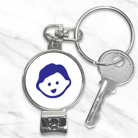 Little Boy Blue Nail Clippers Key Chain from ArtsNow.com Front