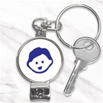 Little Boy Blue Nail Clippers Key Chain