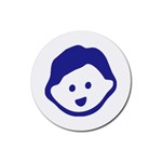 Little Boy Blue Rubber Coaster (Round)