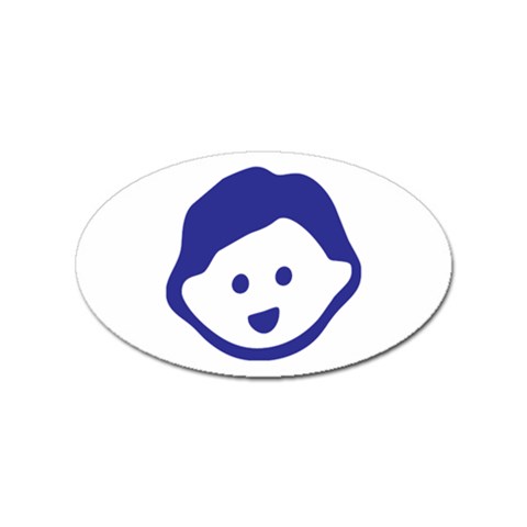 Little Boy Blue Sticker (Oval) from ArtsNow.com Front