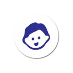 Little Boy Blue Magnet 3  (Round)