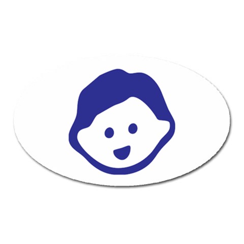 Little Boy Blue Magnet (Oval) from ArtsNow.com Front