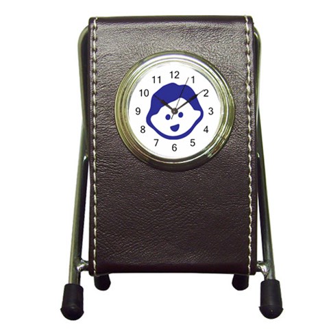 Little Boy Blue Pen Holder Desk Clock from ArtsNow.com Front