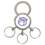 Little Boy Blue 3-Ring Key Chain