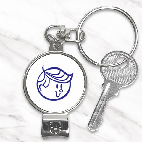 Little Boy Blue Nail Clippers Key Chain from ArtsNow.com Front