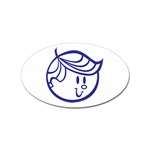 Little Boy Blue Sticker Oval (100 pack)