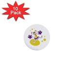 Happy Cheerleader 1  Mini Button (10 pack) 