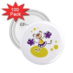 Happy Cheerleader 2.25  Button (100 pack)