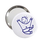 Cute Little Cartoon Boy 2.25  Handbag Mirror