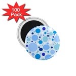 Bubbly Blues 1.75  Button Magnet (100 pack)